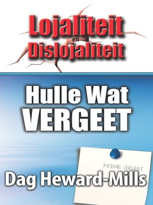cover image of Hulle wat Vergeet